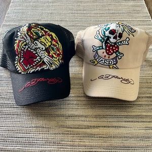 SOLD - Two Ed Hardy Trucker Hats